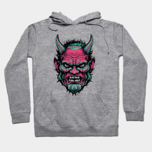 Japanese Oni Head Hoodie